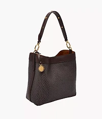 Jessie Woven Bucket Shoulder Bag