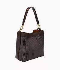Jessie Woven Bucket Shoulder Bag