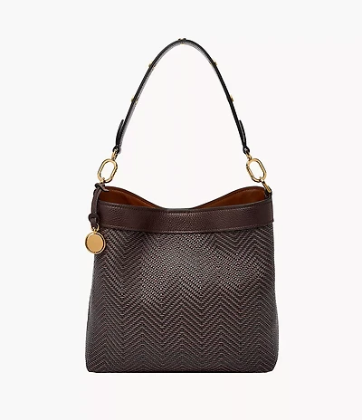 Jessie Woven Bucket Shoulder Bag