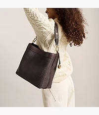 Jessie Woven Bucket Shoulder Bag