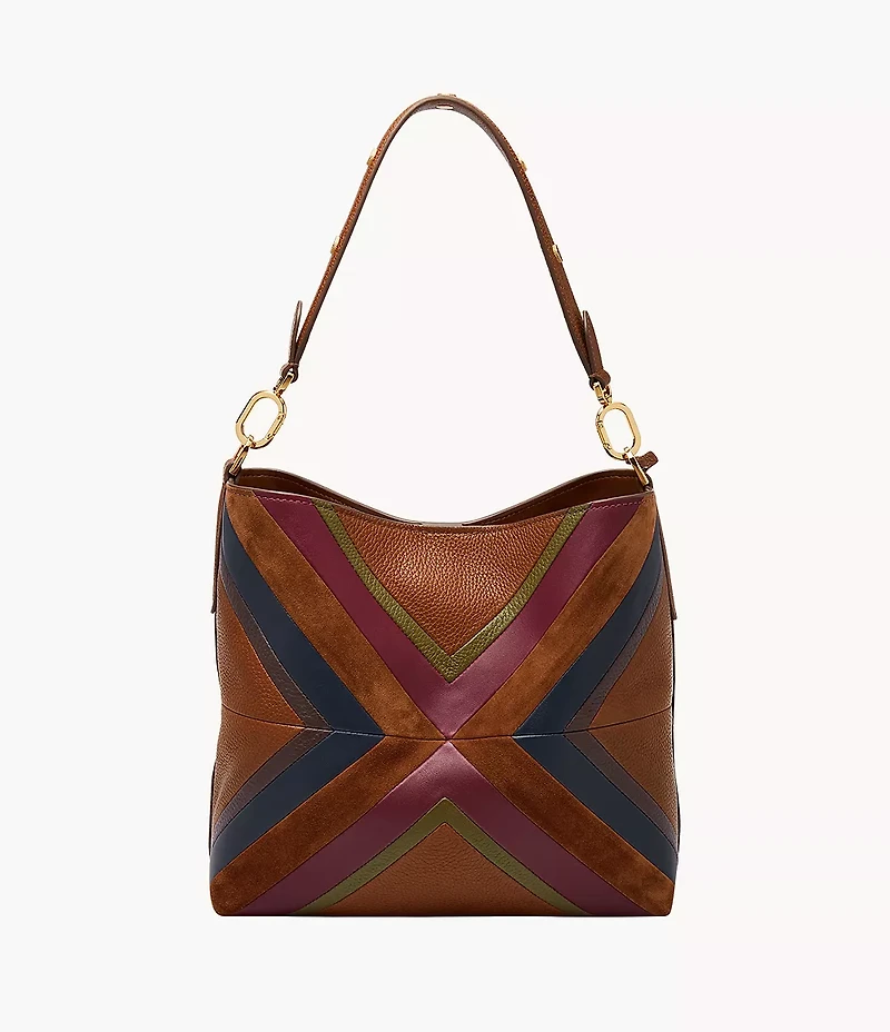 Jessie Patchwork Bucket Shoulder Bag