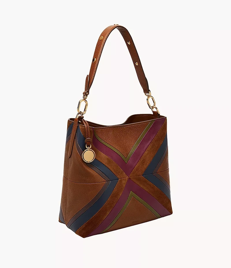 Jessie Patchwork Bucket Shoulder Bag