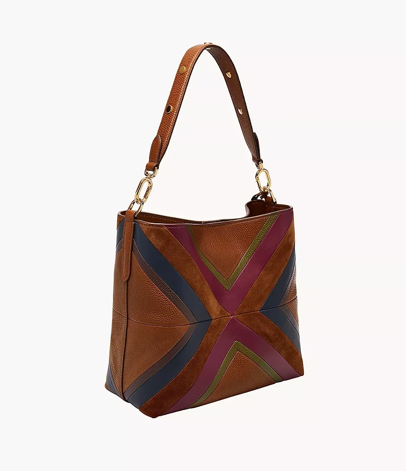 Jessie Patchwork Bucket Shoulder Bag
