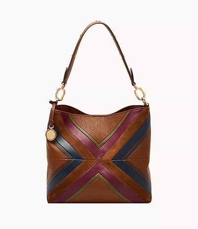 Jessie Patchwork Bucket Shoulder Bag