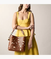 Jessie Leather Bucket Shoulder Bag