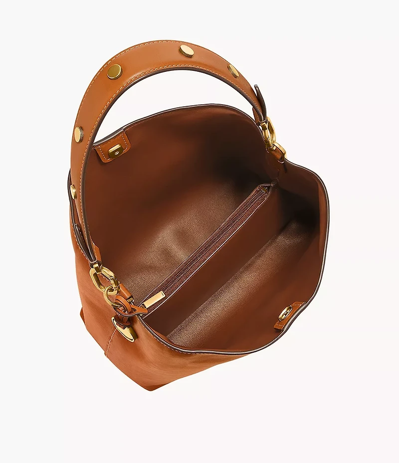 Jessie Leather Bucket Shoulder Bag