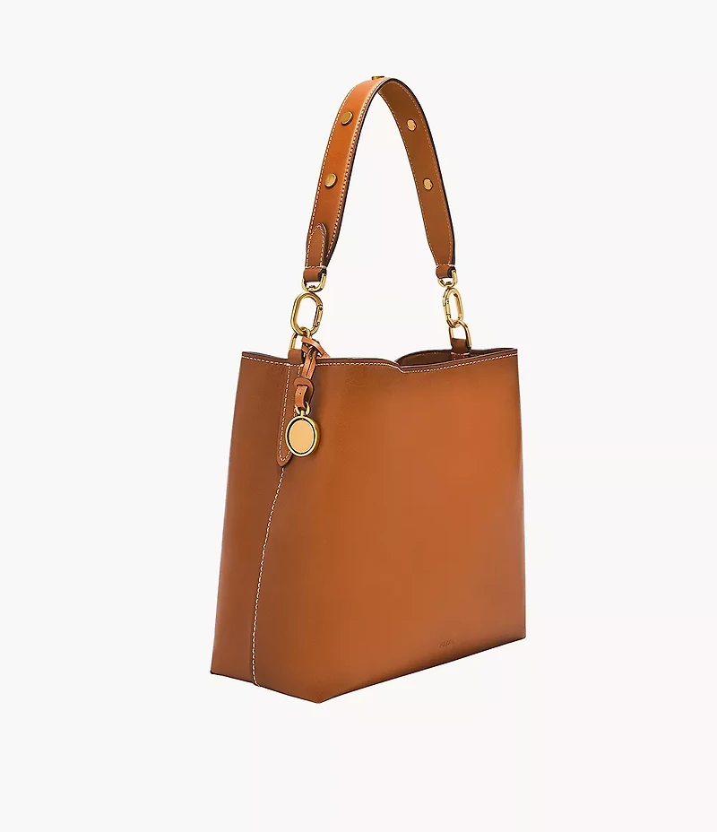Jessie Leather Bucket Shoulder Bag