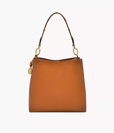 Jessie Leather Bucket Shoulder Bag