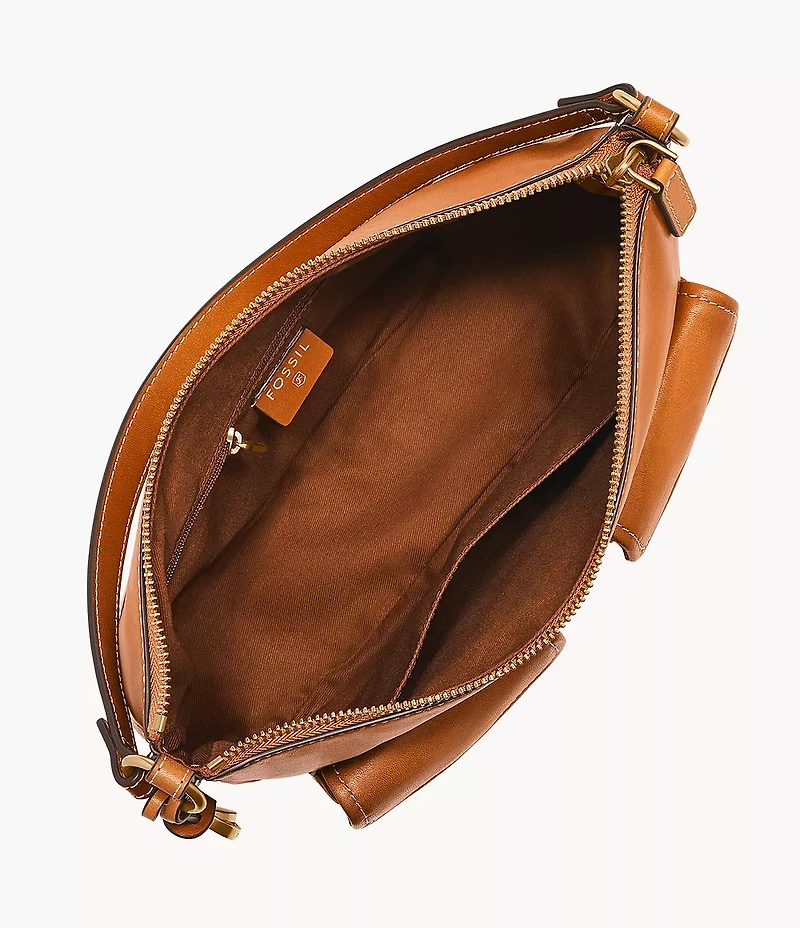 Jolie Leather Small Bucket Crossbody Bag