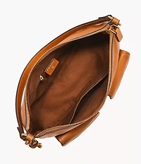 Jolie Leather Small Bucket Crossbody Bag