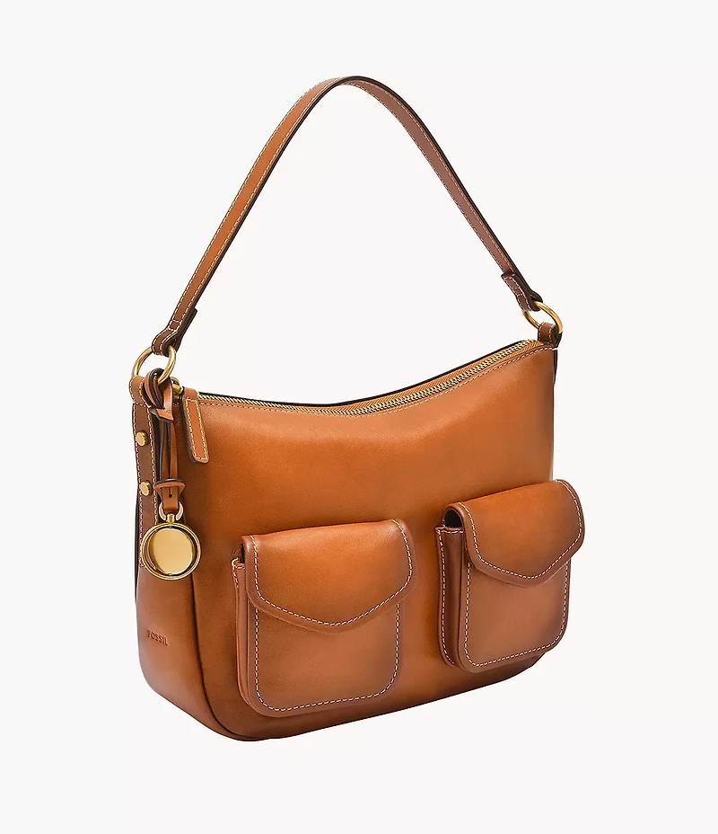 Jolie Leather Small Bucket Crossbody Bag