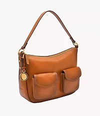 Jolie Leather Small Bucket Crossbody Bag
