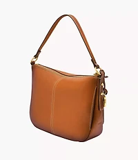 Jolie Leather Small Bucket Crossbody Bag