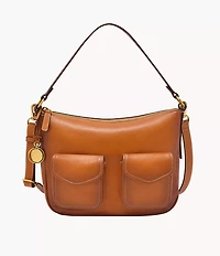Jolie Leather Small Bucket Crossbody Bag