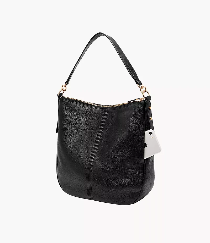 Jolie Leather Hobo Bag