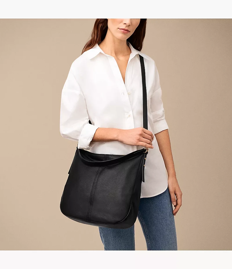 Jolie Leather Hobo Bag