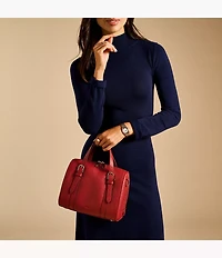 Carlie Leather Satchel