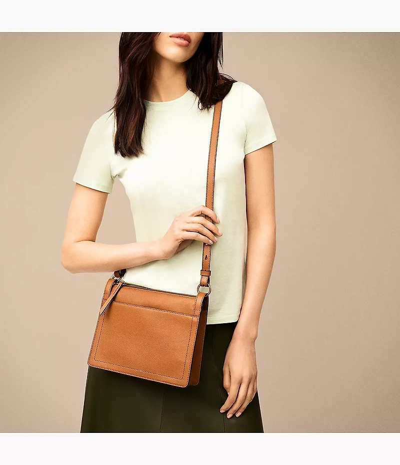 Taryn Leather Crossbody Bag