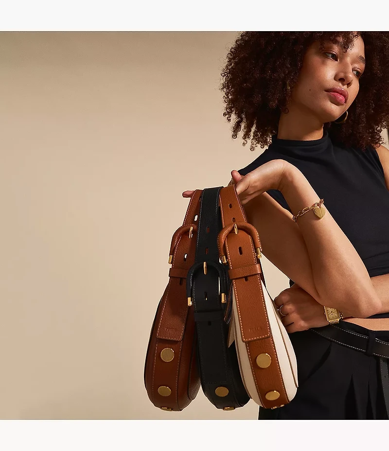 Harwell Leather Crescent Bag