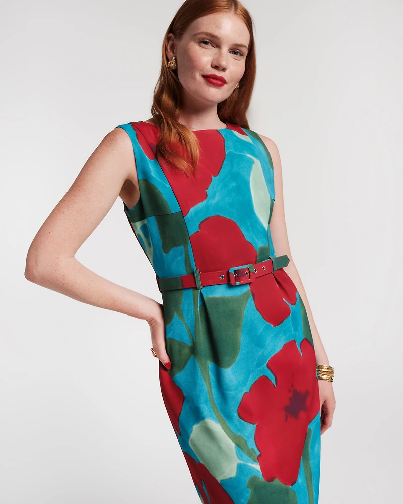 Audrey Belted Midi Dress