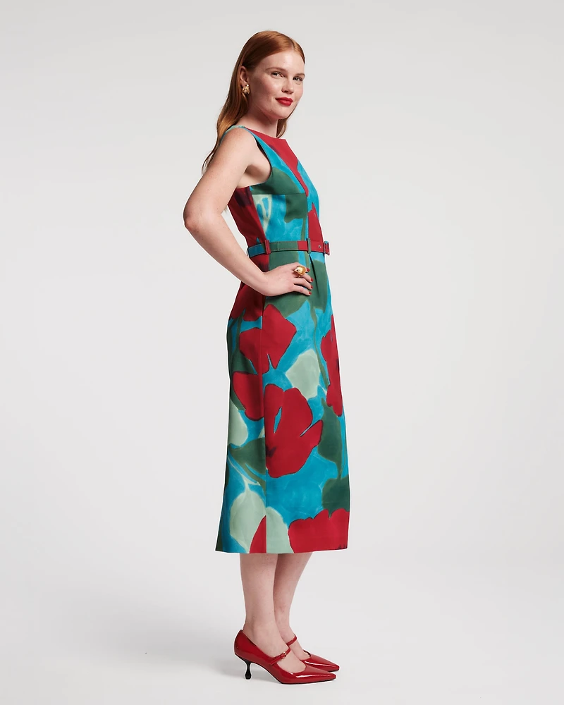 Audrey Belted Midi Dress