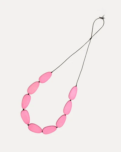 Wood Teardrop Necklace