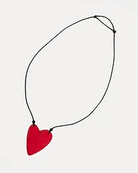 Wood Heart Pendant