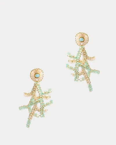 Coral Drop Earring