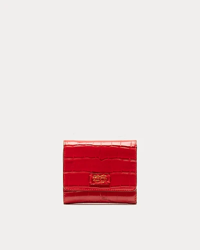 Perfect Wallet Embossed Croc Leather