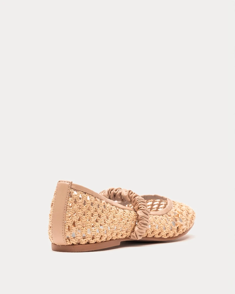 Ella Raffia Ballet Flat