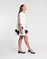 Edie Feather Mini Dress