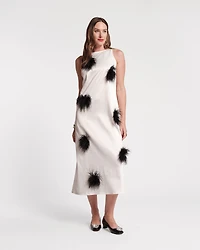 Francesca Feather Maxi Dress