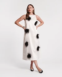 Francesca Feather Maxi Dress