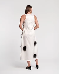 Francesca Feather Maxi Dress