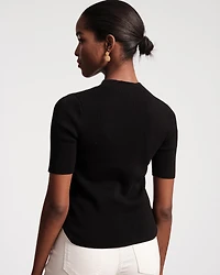 Marie Cotton Short Sleeve Sweater