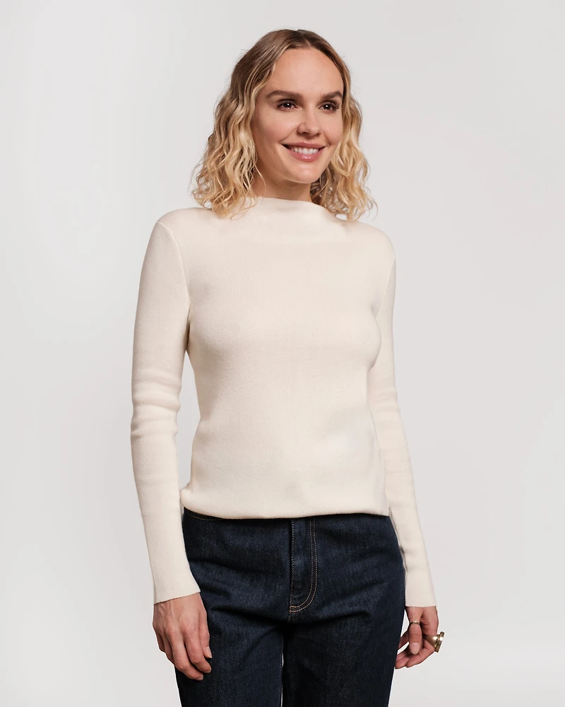 Marie Long Sleeve Cotton Sweater