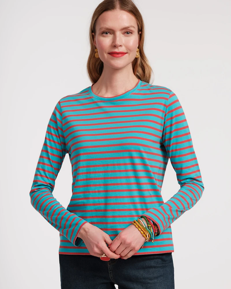Long Sleeve Striped Tee Shirt