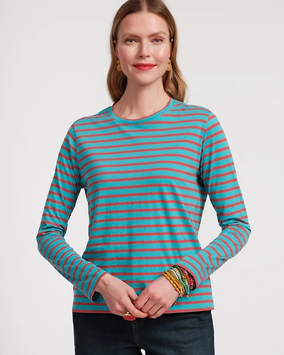 Long Sleeve Striped Tee Shirt