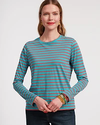 Long Sleeve Striped Tee Shirt