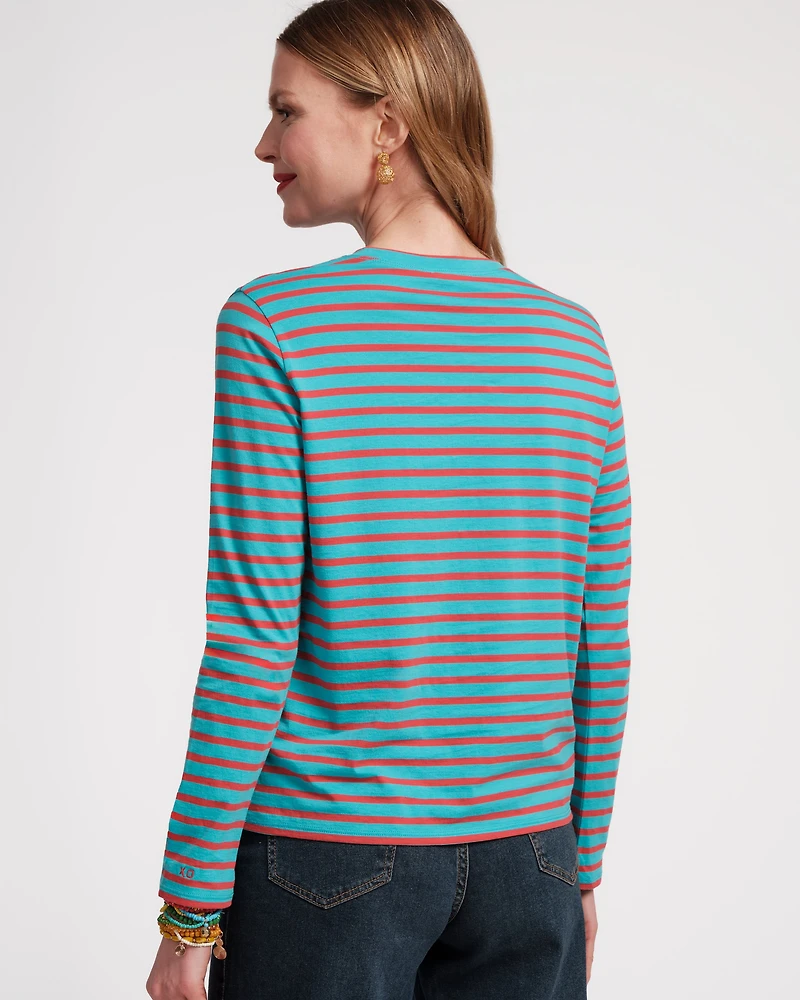 Long Sleeve Striped Tee Shirt