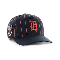 Detroit Tigers Rawlings Pinstripe ’47 Hitch Adjustable Hat – Navy/Orange