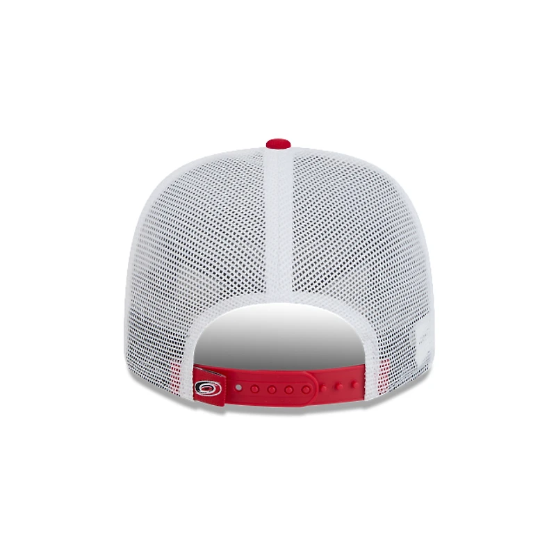 Carolina Hurricanes Red and White Trucker 9Seventy Stretch Snap Hat