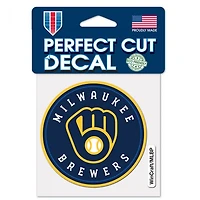 Milwaukee Brewers Perfect Cut Colour Decal 4" x 4"