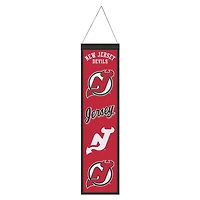 New Jersey Devils Evolution Wool Banner 8" x 32"