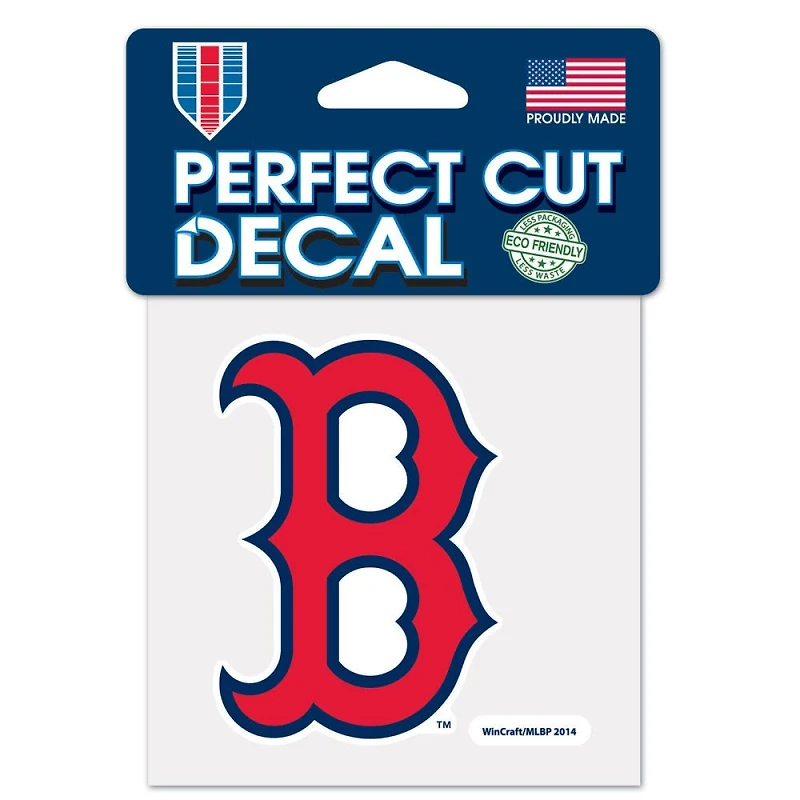 Boston Red Sox Cap Logo Perfect Cut Colour Decal 4" x 4"