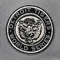 Detroit Tigers Storm Grey/Black with Silver World Series Patch 9FIFTY A-Frame Snapback Hat - New Era