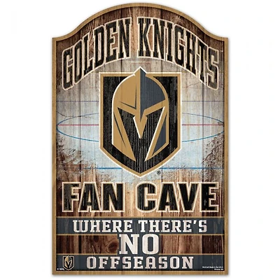 Vegas Golden Knights Fan Cave Wood Sign 11" x 17" 1/4" Thick