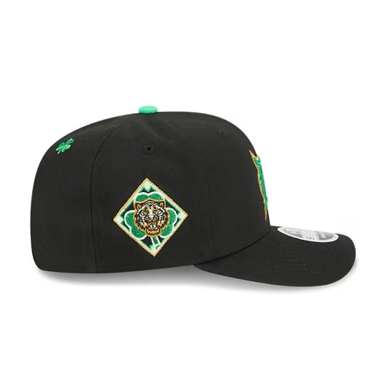Detroit Tigers St. Patrick's Day Black 9Seventy Stretch Snap