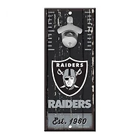 Las Vegas Raiders Bottle Opener Sign 5" x 11"