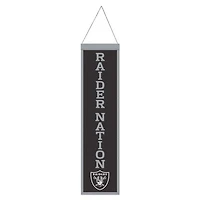 Las Vegas Raiders Evolution Wool Banner 8" x 32"